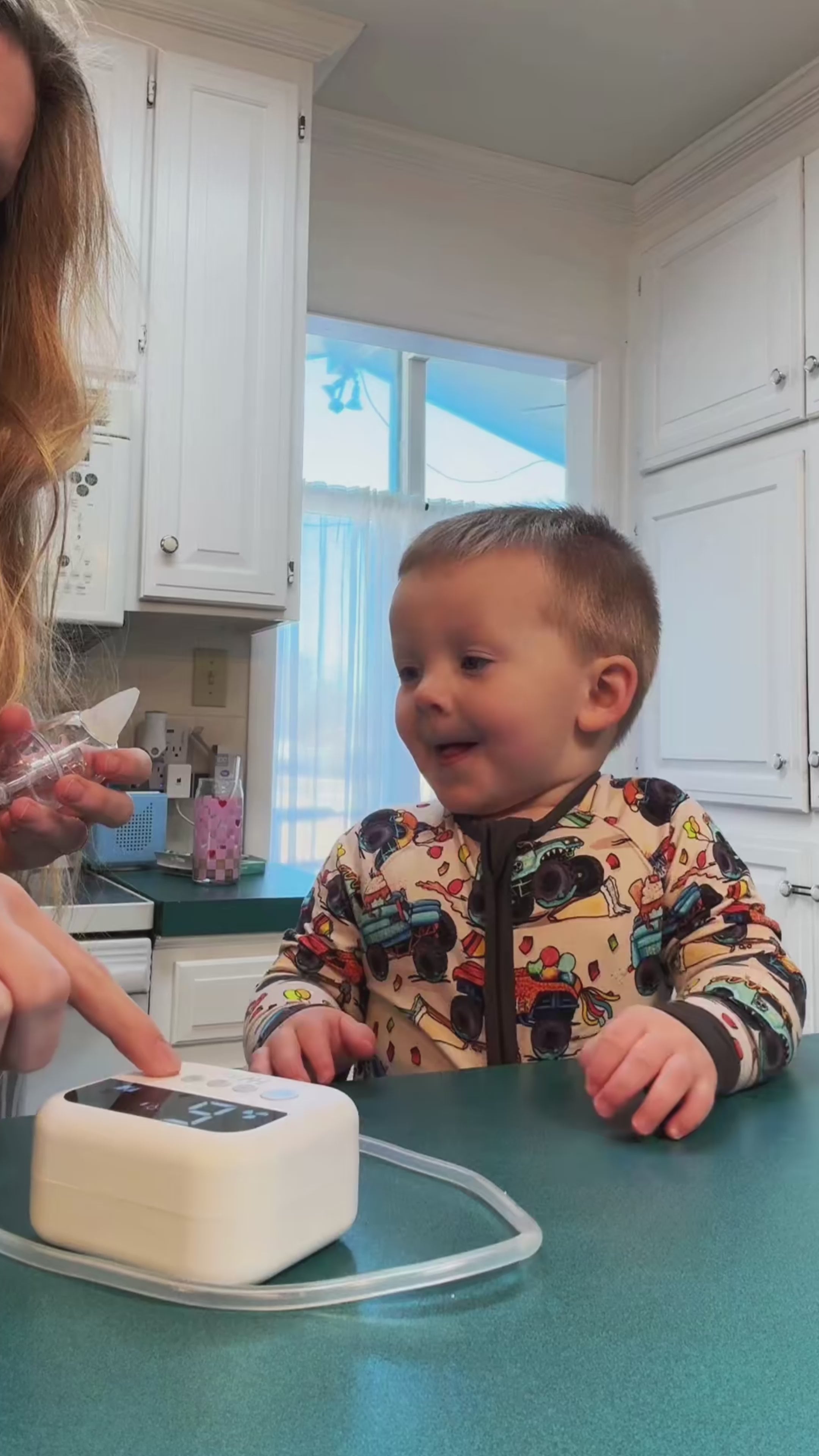 Load video: Many parents are surprised by how easily children accept the device when the experience isn’t loud or sudden